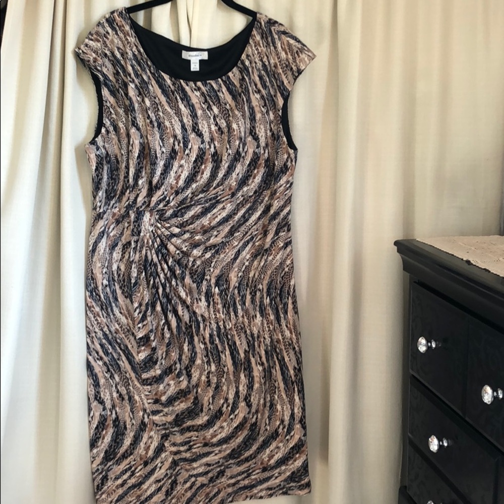 Dressbarn Animal Print Flattering Cocktail Dress